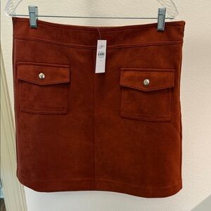 LOFT Women's Terracotta Mini Skirt